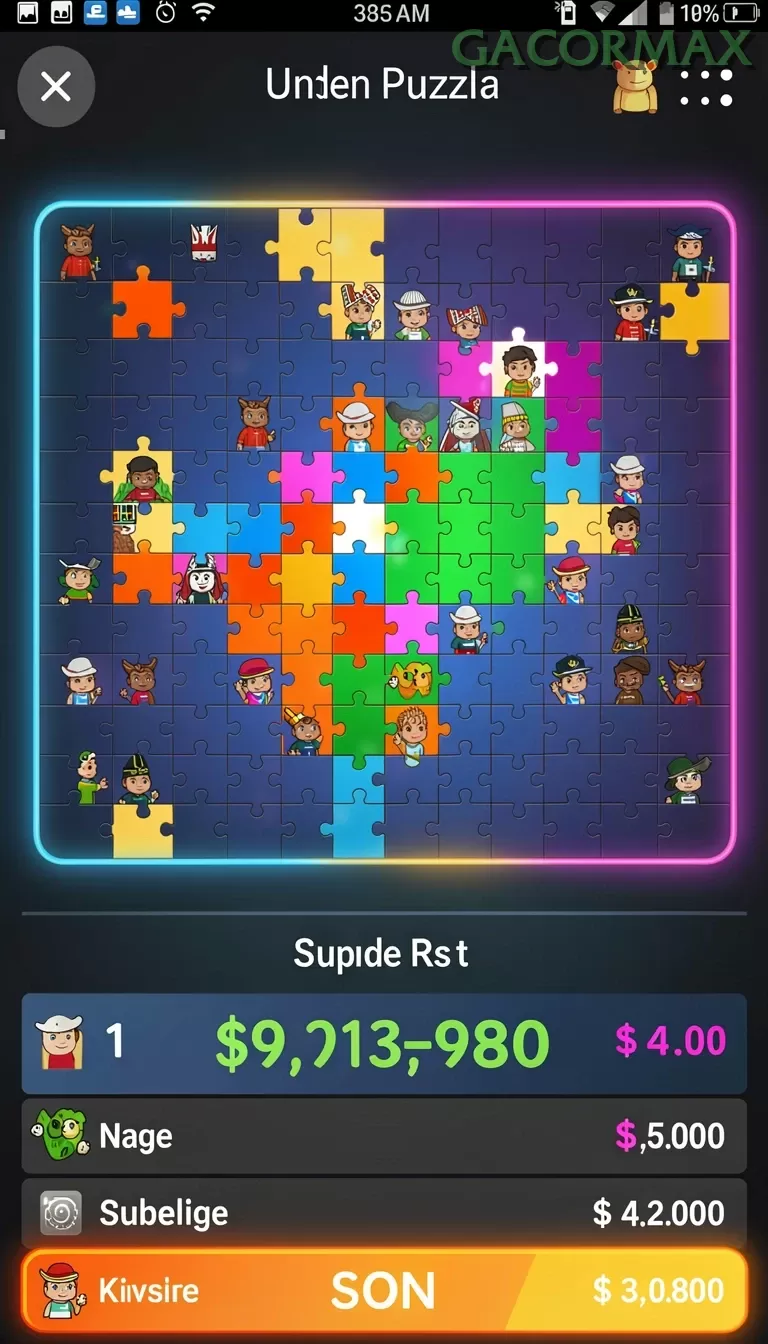 Cuplikan layar MACANTOGEL — aktivitas